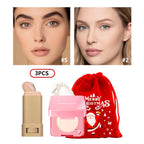Matte Foundation Stick and Setting Powder Makeup Set