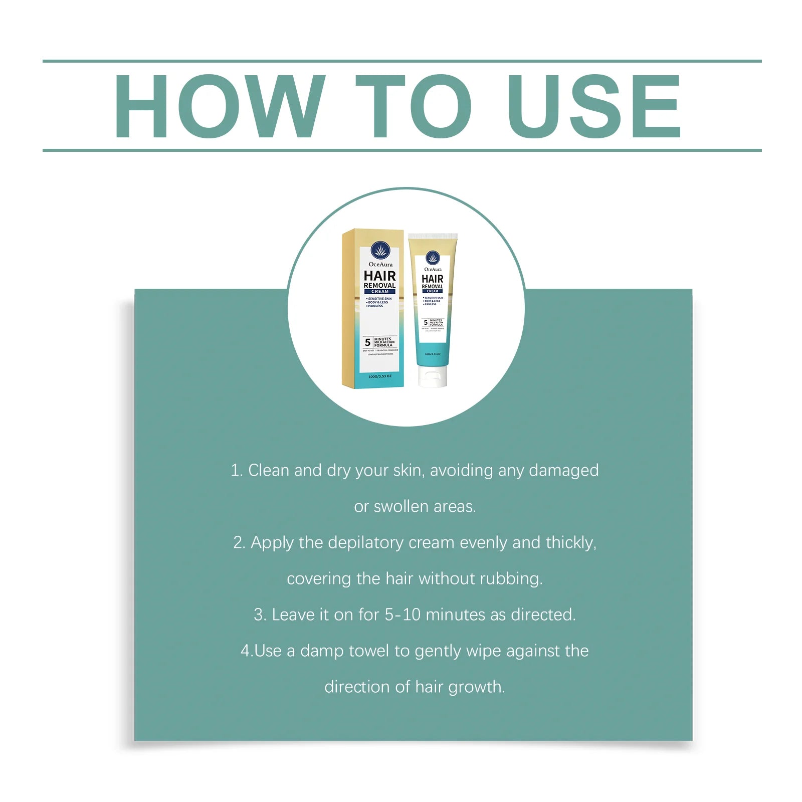 Painless Hair Removal Cream for Sensitive Skin - 12