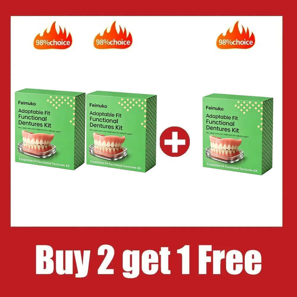 Snap-On Silicone Cosmetic Dentures for Instant Realistic Smile - 9