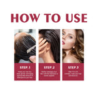 3 In 1 Wine Red Hair Dye Shampoo Natural Herbal Instant Color 100ml