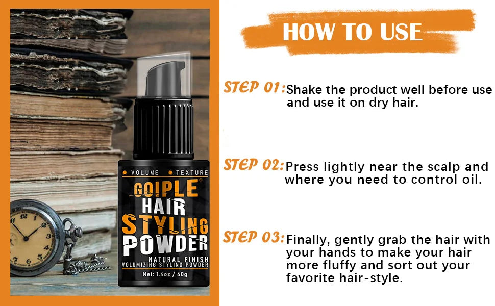 Goiple Hair Styling Powder Volumizing Texture Dust for Men and Women - 7