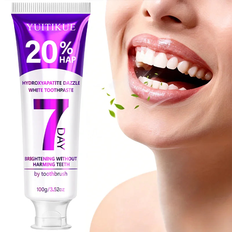 YUITIKUE Hydroxyapatite Purple Toothpaste Teeth Whitening Oral Care - 3
