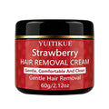 YUITIKUE Strawberry Depilatory Cream Gentle Body Hair Remover 60g