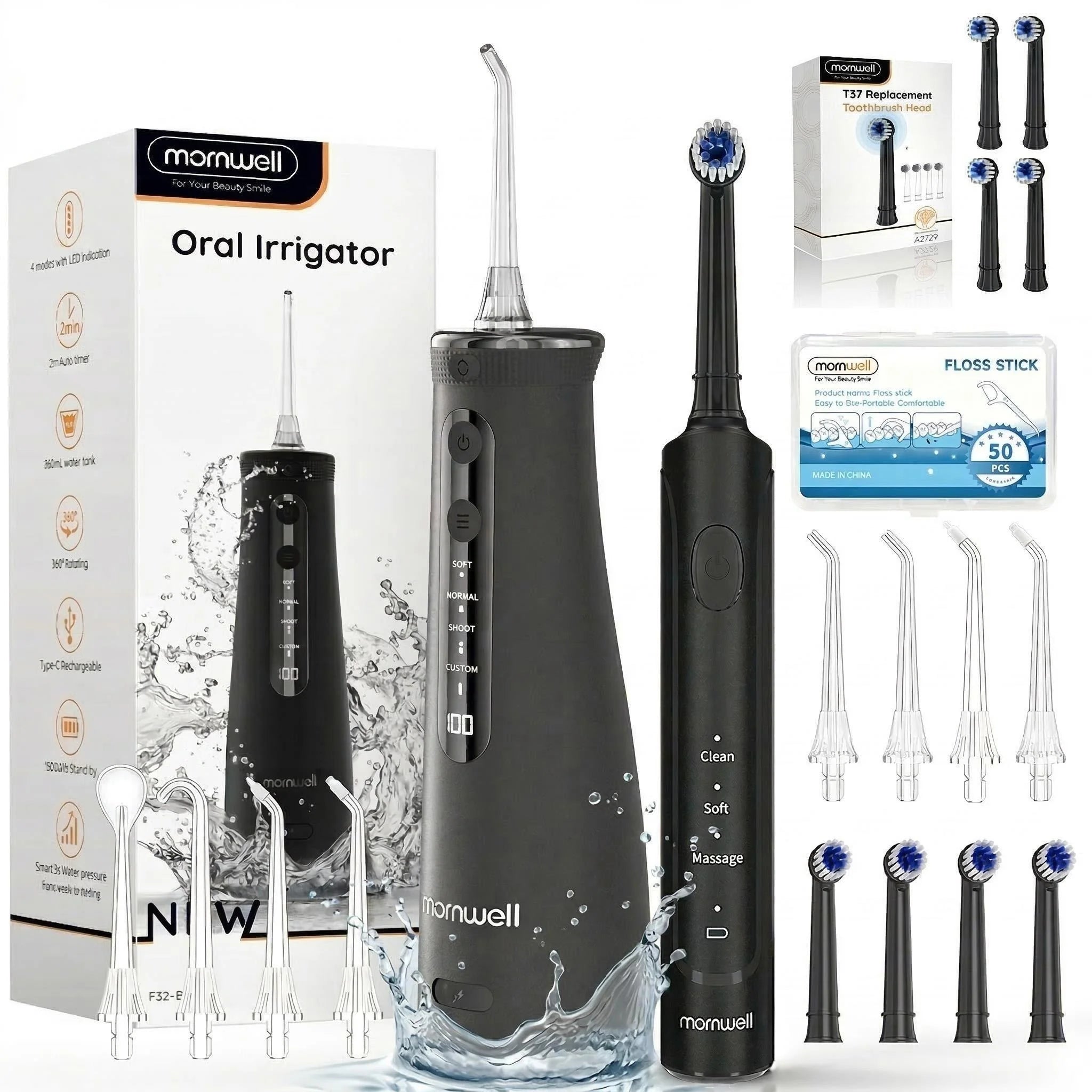 Electric Toothbrush and Water Flosser Combo Set - 1