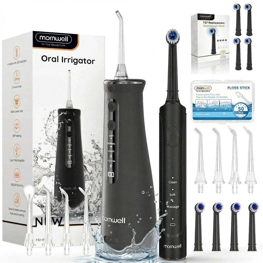 Electric Toothbrush and Water Flosser Combo Set