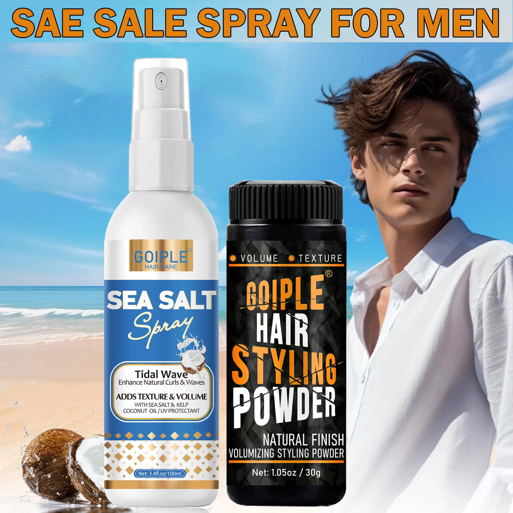 Goiple Sea Salt Spray and Hair Styling Powder Volumizing Set