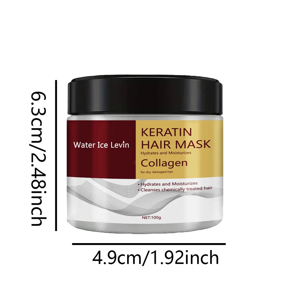 Collagen Keratin Hair Mask Moisturizing Conditioner for Damaged Hair 100g
