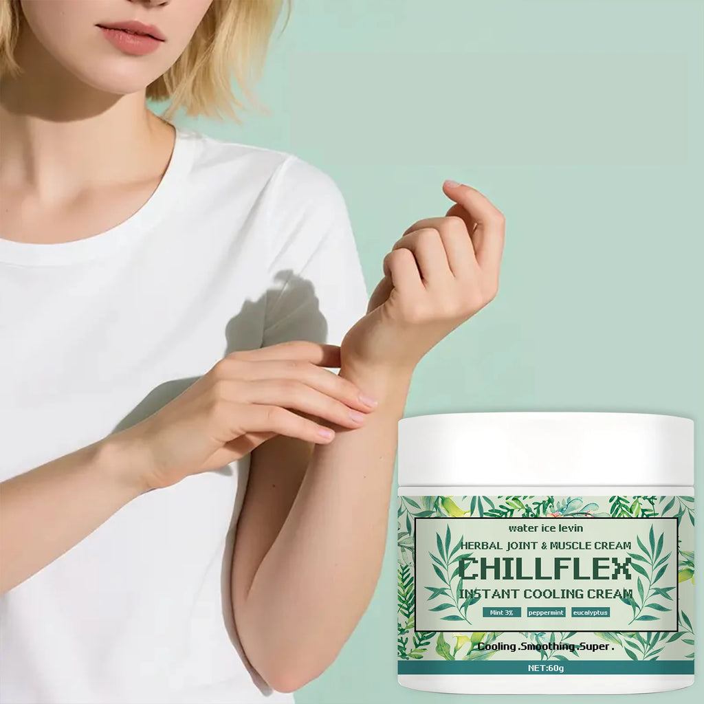 Water Ice Levin Chillflex Herbal Cooling Cream for Joint Muscle Relief