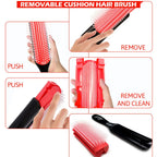 5 Piece Hair Detangling Comb and Styling Brush Set for Curly Hair