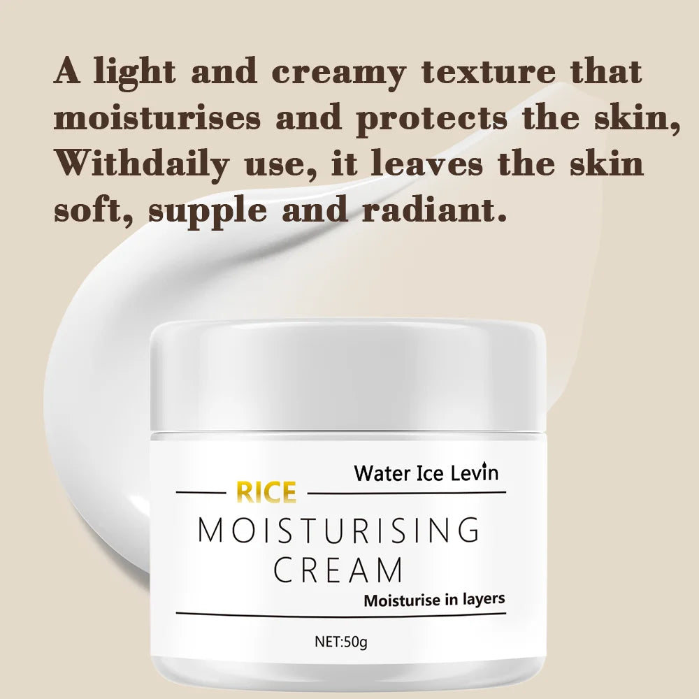 Water Ice Levin Rice Moisturizing Face Cream Hydrating Anti Aging