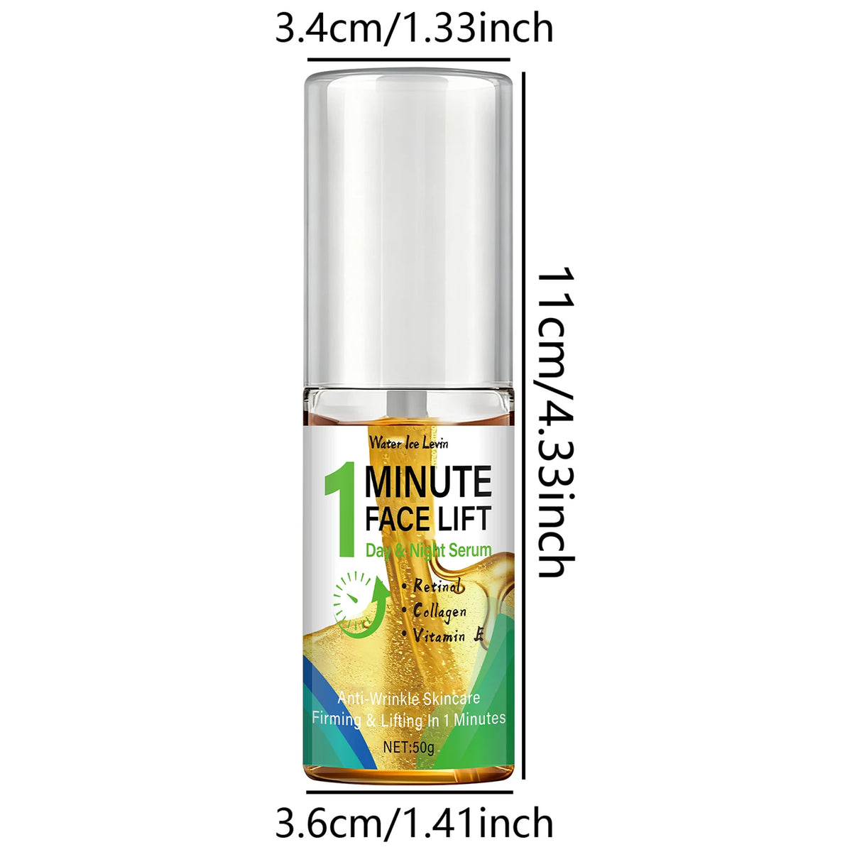 Retinol Collagen Peptide Anti Aging Face Serum Firming Lifting Treatment