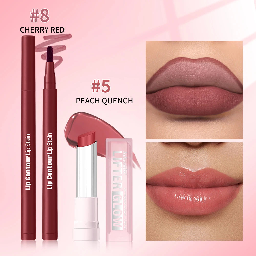 Long-Lasting Lip Liner and Moisturizing Balm Set