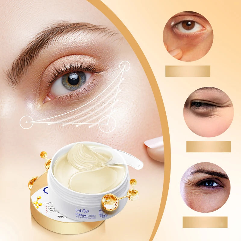 Sadoer Collagen Eye Mask Deep Moisturizing Anti Aging Eye Treatment