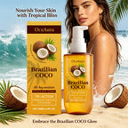 Coconut Firming Body Oil for Skin Hydration and Elasticity