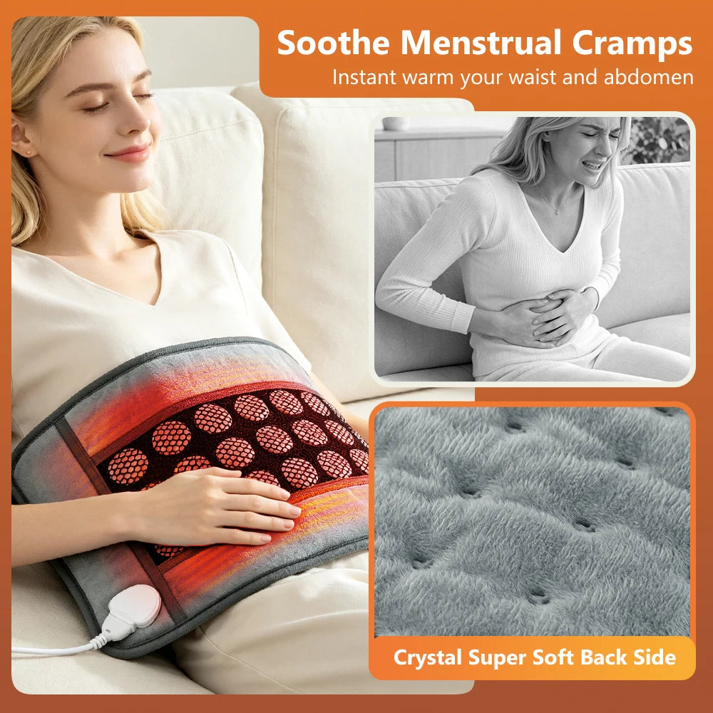 Jade Stone Electric Heating Pad for Pain Relief