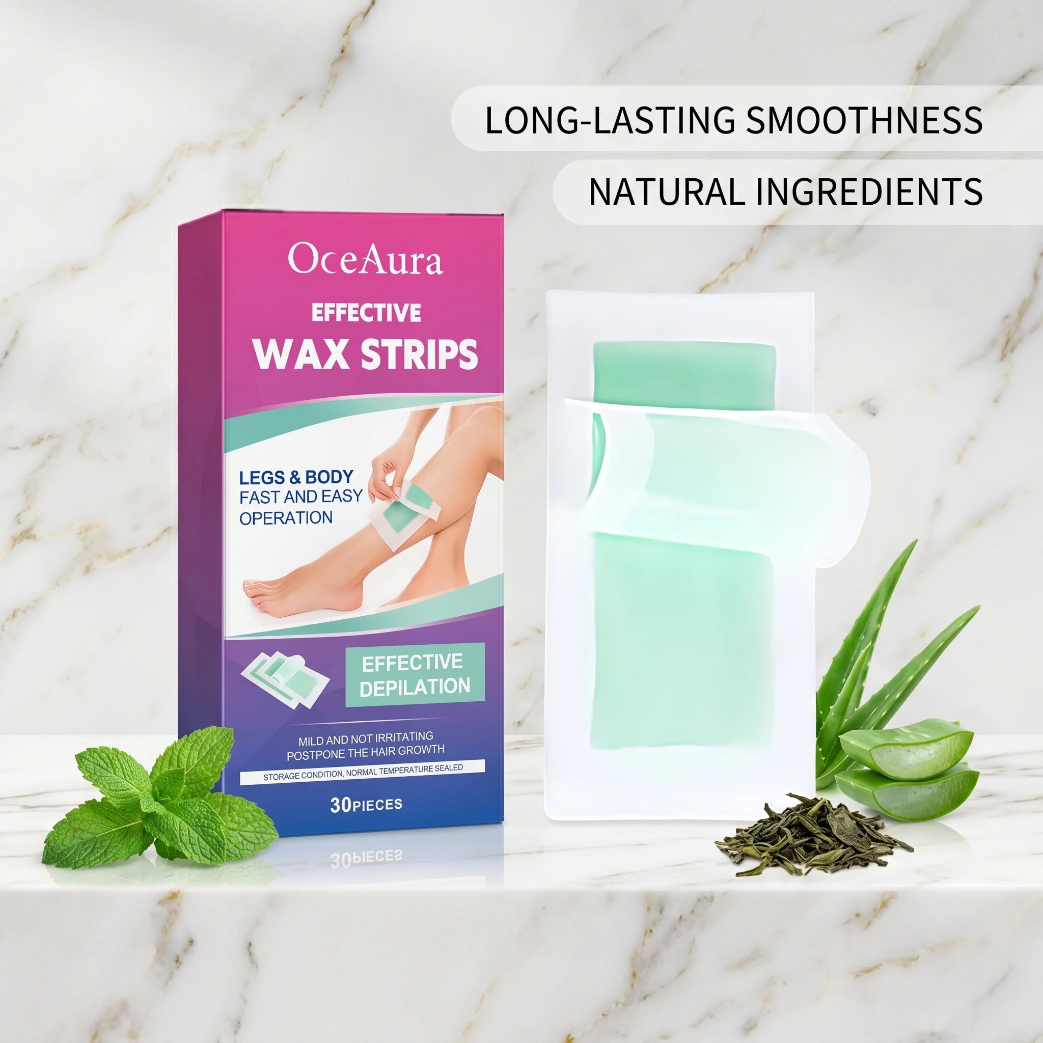 Full Body Hair Removal Wax Strips for Smooth Skin - 3