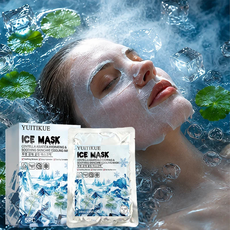 YUITIKUE Centella Asiatica Ice Mask Cooling Hydrating Face Sheet Mask