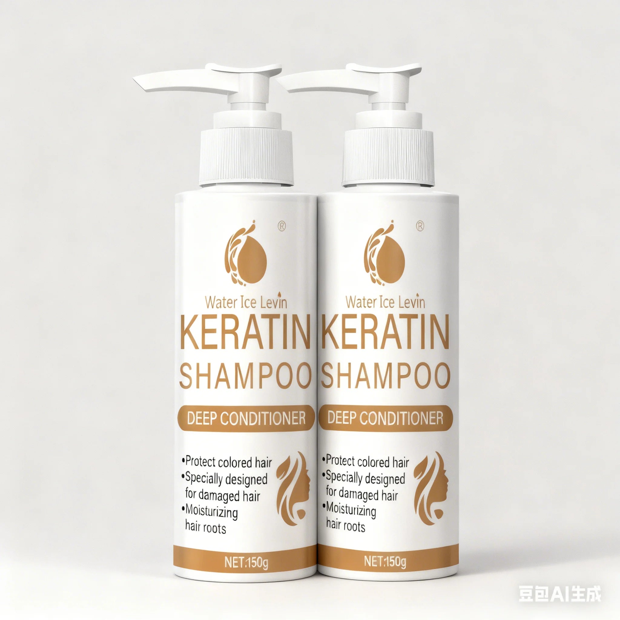 Water Ice Levin Keratin Shampoo Biotin Collagen Repair Treatment 150g - 7