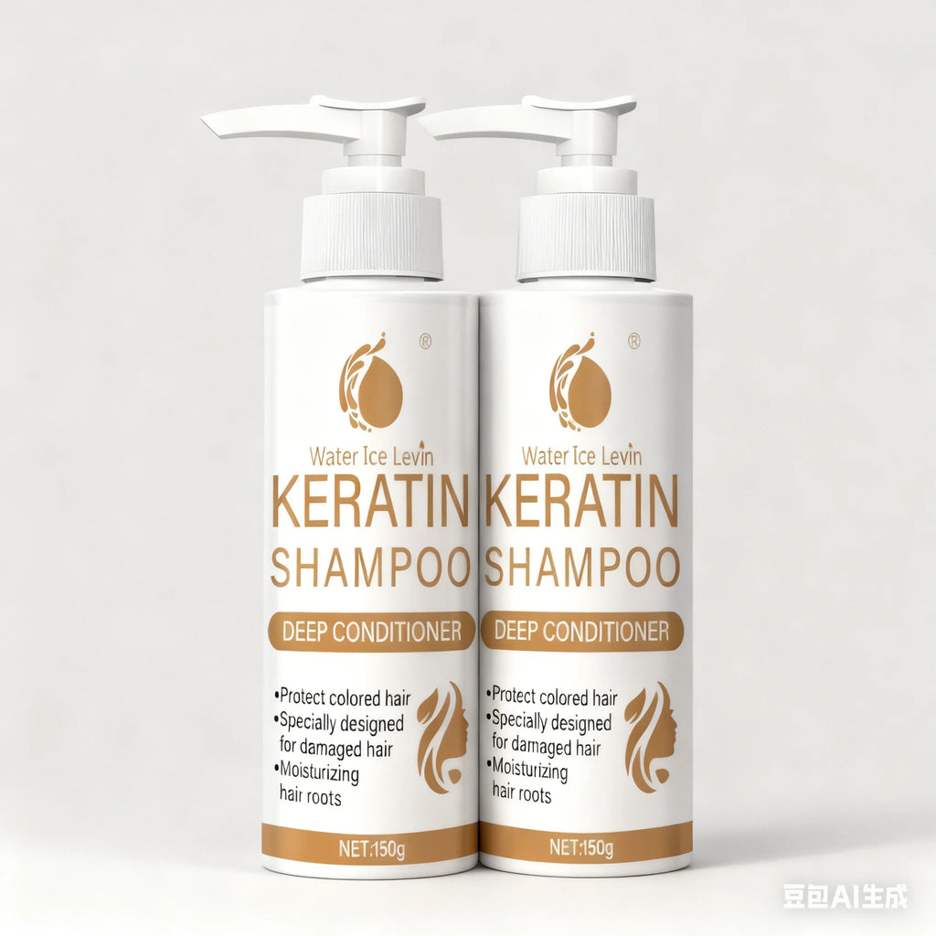 Water Ice Levin Keratin Shampoo Biotin Collagen Repair Treatment 150g