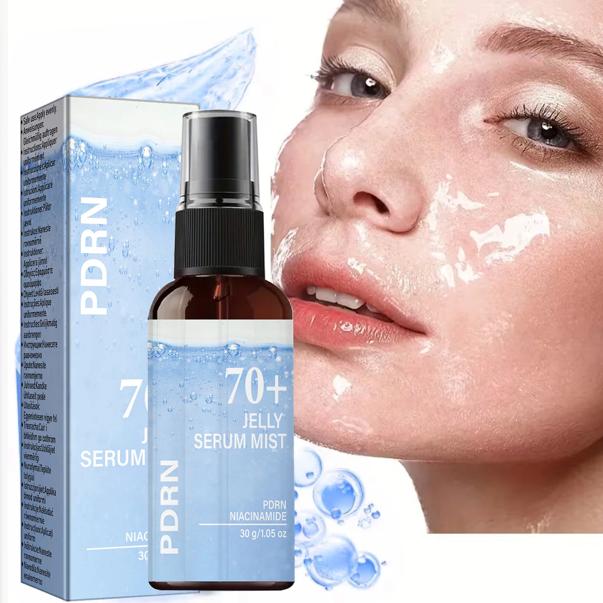 PDRN Jelly Serum Mist Collagen Niacinamide Hydrating Face Spray 30g
