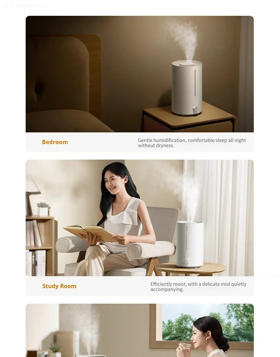 Mijia Humidifier 3 4.5L Mist Maker Air Purifier for Home