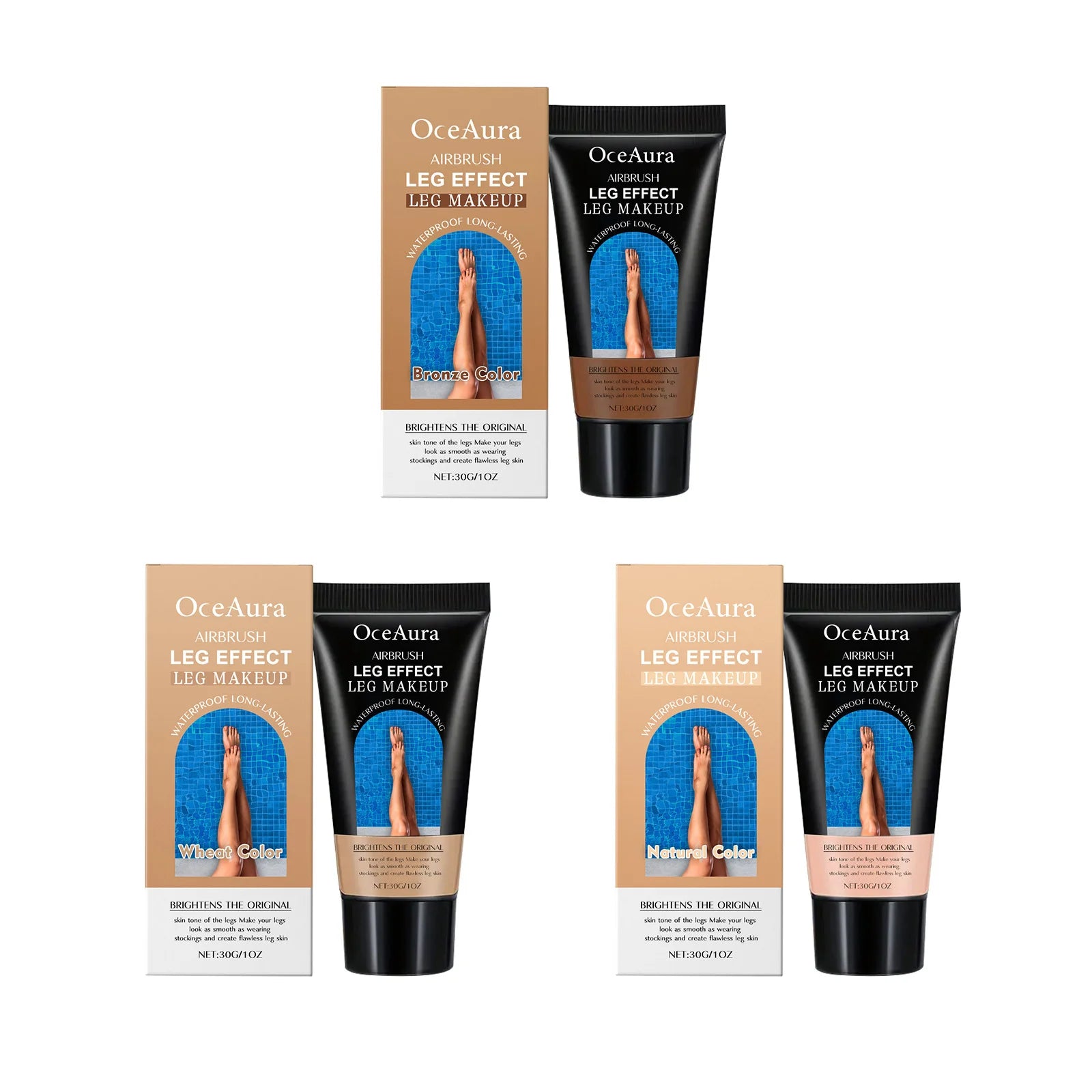 Waterproof Leg Foundation and Self Tanning Concealer Cream - 2