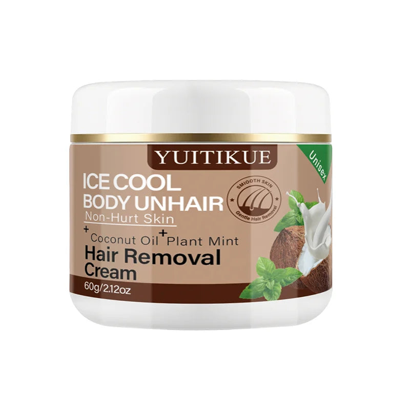 Ice Cool Body Hair Removal Cream 60g Coconut Oil and Mint - 11
