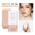 Matte Foundation Stick with Built-in Brush for Flawless Coverage