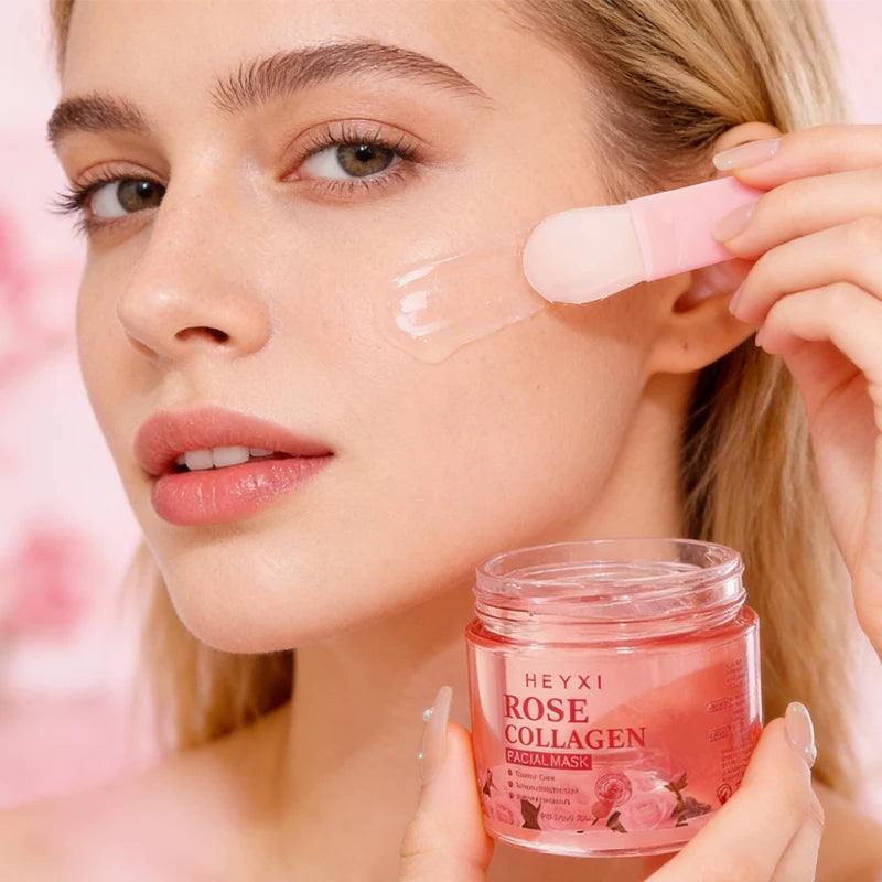 Heyxi Rose Collagen Peel Off Facial Mask Deep Moisturizing Treatment - 3