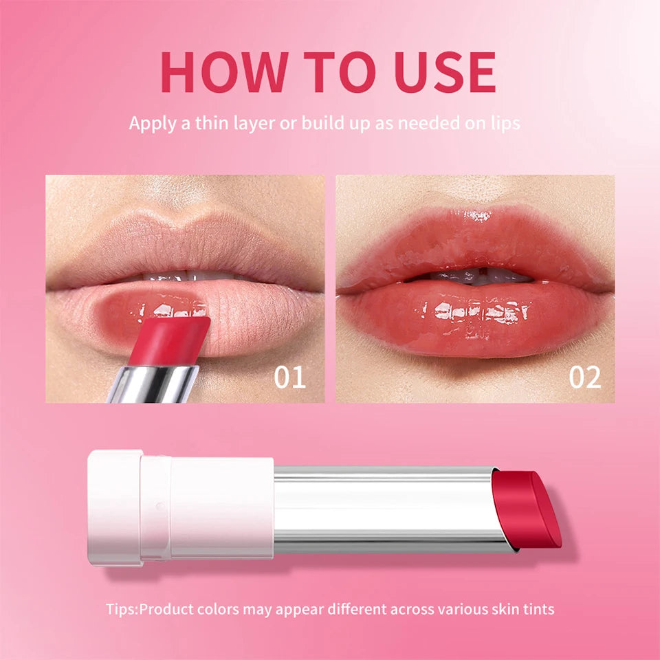 Hydrating Glossy Lip Balm with Glazed Finish