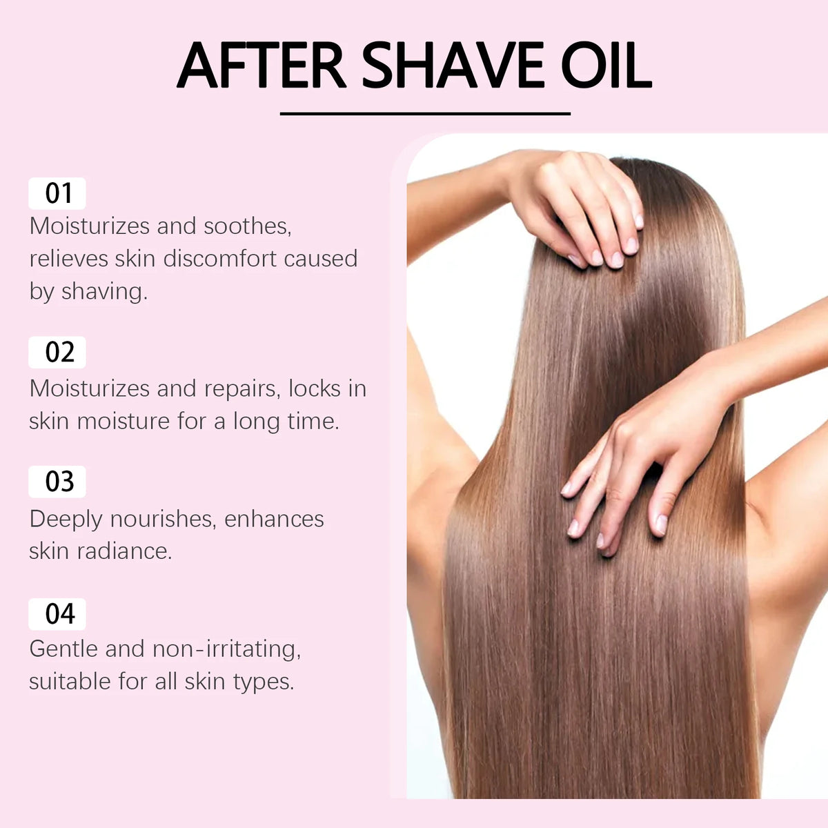 Strawberry Soothing After Shave Oil for Skin Irritation and Redness