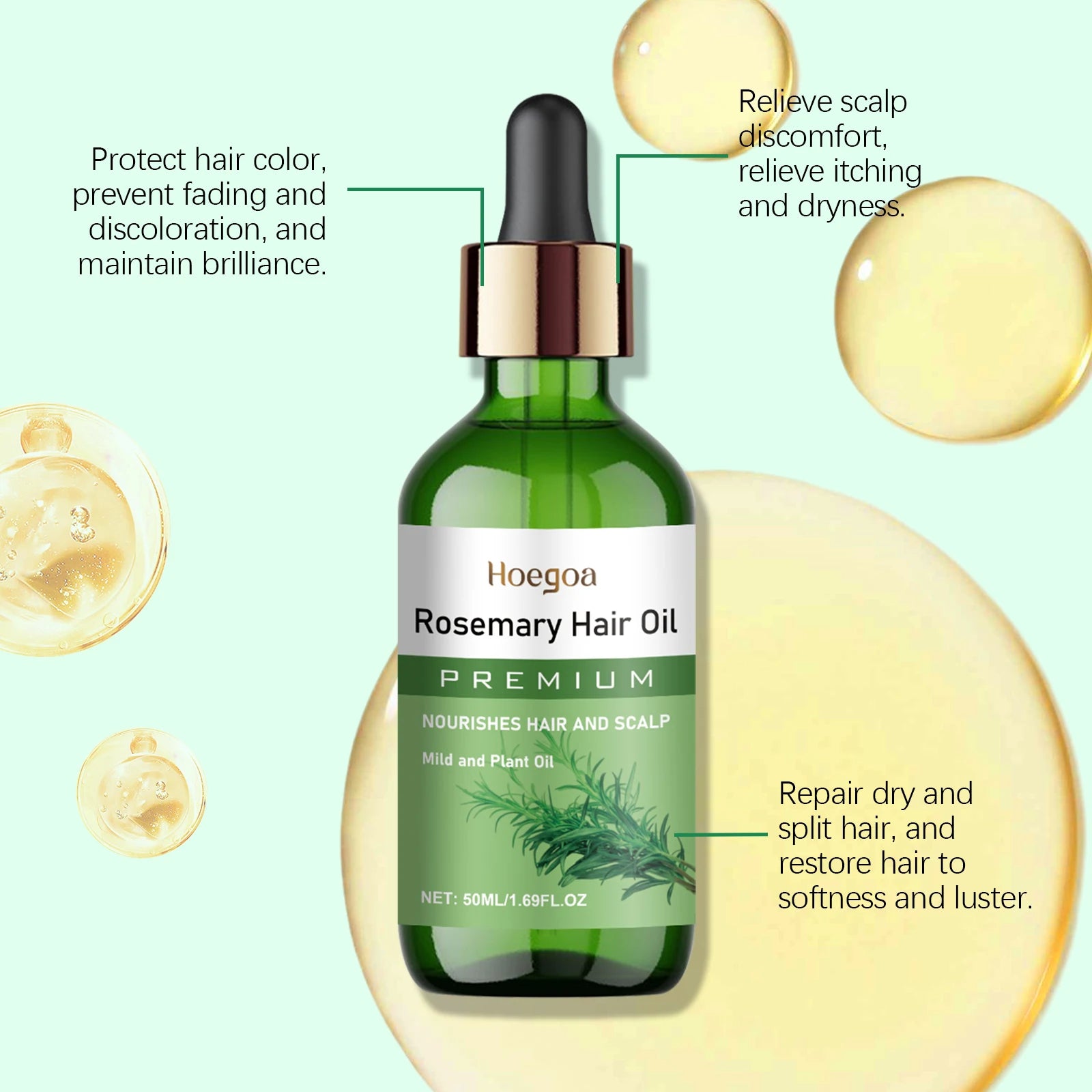 Rosemary Hair Growth Oil for Scalp and Thinning Hair - 10