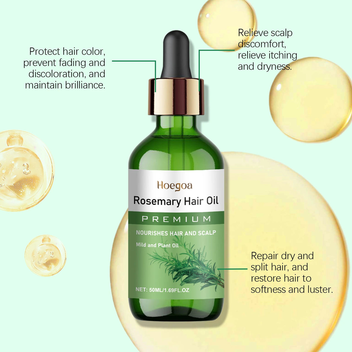 Rosemary Hair Growth Oil for Scalp and Thinning Hair