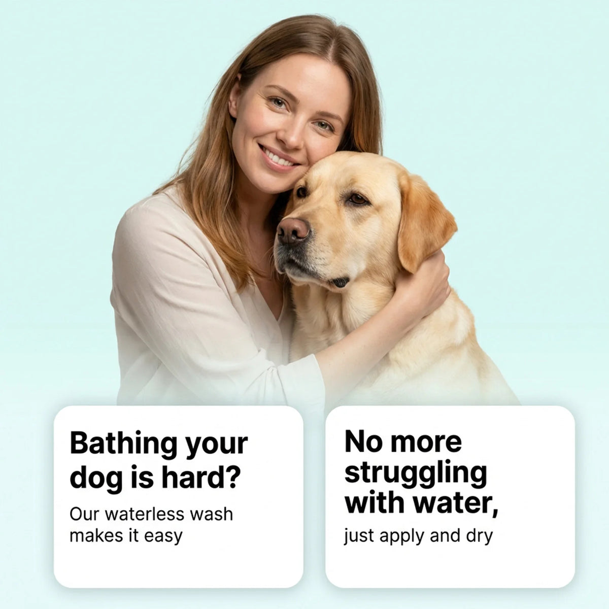 Waterless Dog Shampoo Spray for Quick Cleaning and Odor Removal
