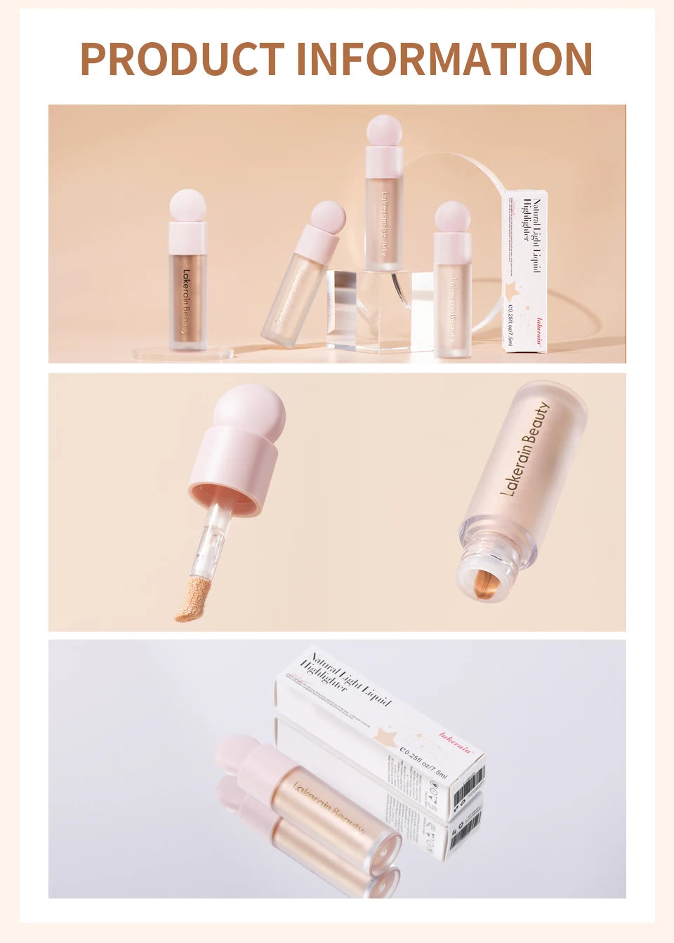 Liquid Highlighter for Radiant Glow and Natural Skin Brightening