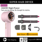 Professional Ionic Hair Dryer with Styling Attachments Quick Dry