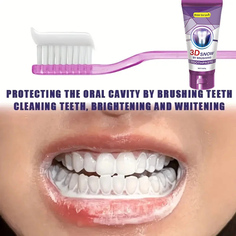 Purple Teeth Whitening Toothpaste Deep Stain Removal 100g