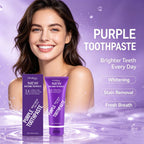 Purple Teeth Whitening Toothpaste for Stain Removal