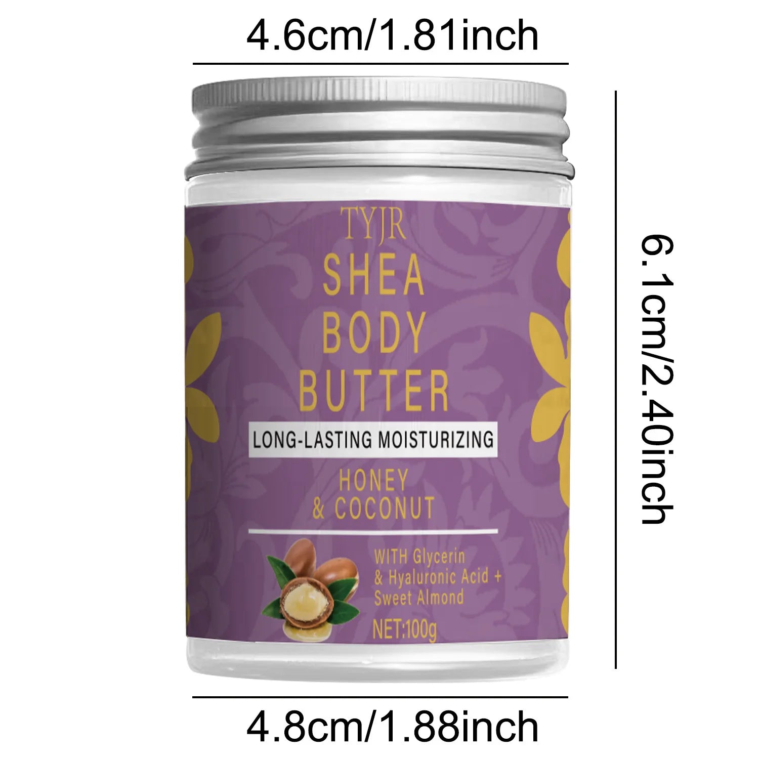 Organic Shea Body Butter Cream Moisturizing Skin Nourishing Treatment - 5
