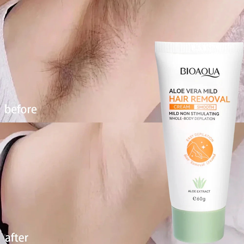 Gentle Aloe Vera Hair Removal Cream for Full Body