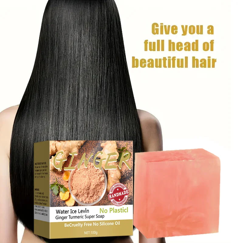 Ginger Turmeric Shampoo Soap Bar for Hair and Body