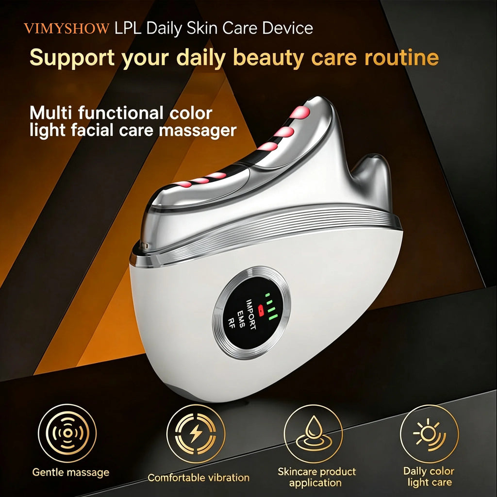 3-in-1 LED Microcurrent Facial Massager for Skin Tightening
