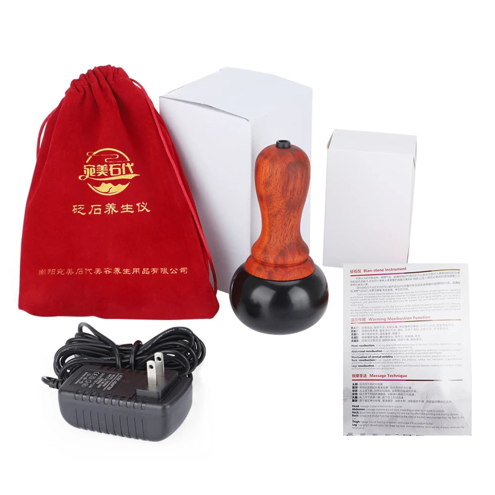 Electric Heated Bian Stone Massage Ball for Body Relief