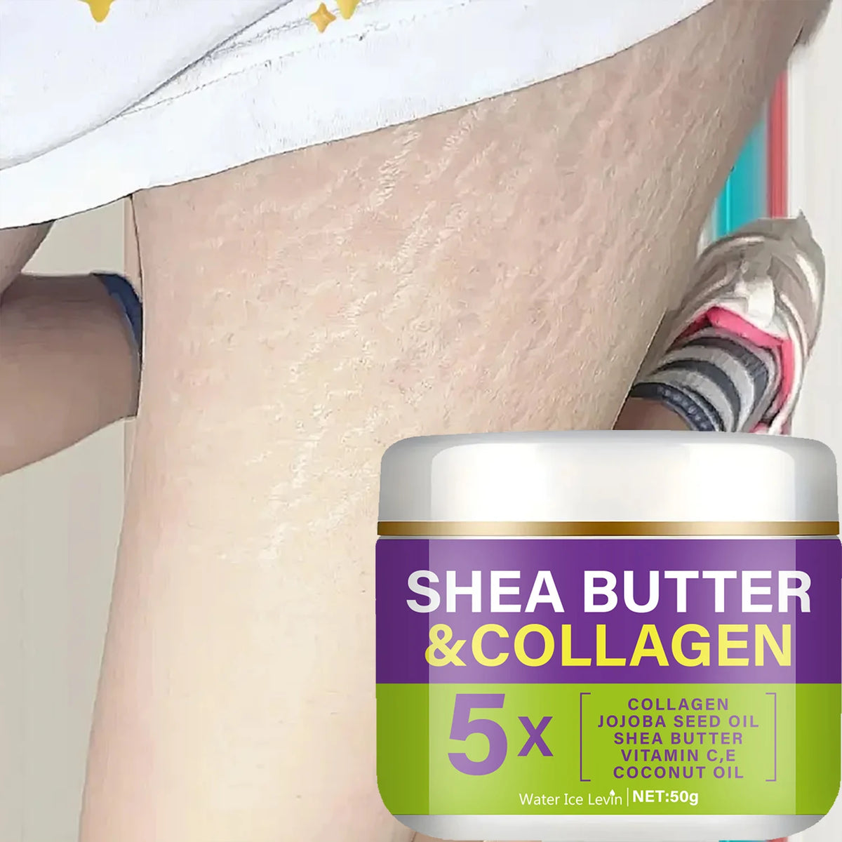 Shea Butter Collagen Stretch Mark Cream Hydrating Body Nourisher