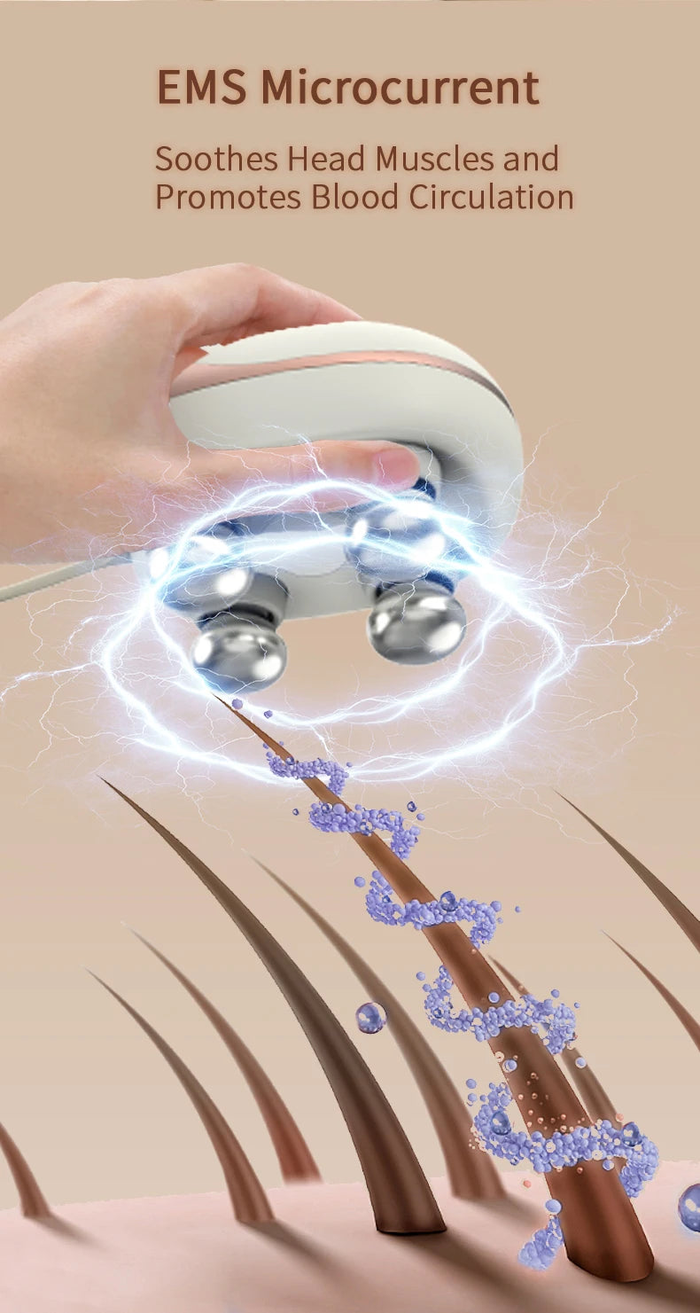 Cordless Waterproof Scalp and Body Massage Device