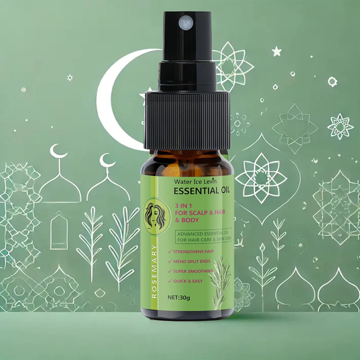 Water Ice Levin Rosemary 3 in 1 Hair and Scalp Nourishing Essential Oil - 2