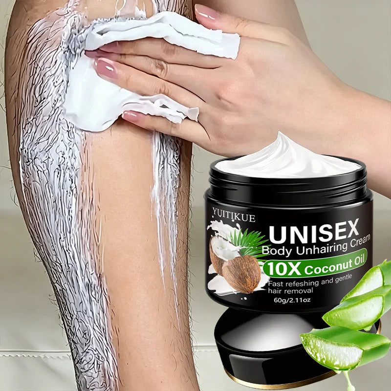 Coconut Oil Unisex Body Hair Removal Cream 60g