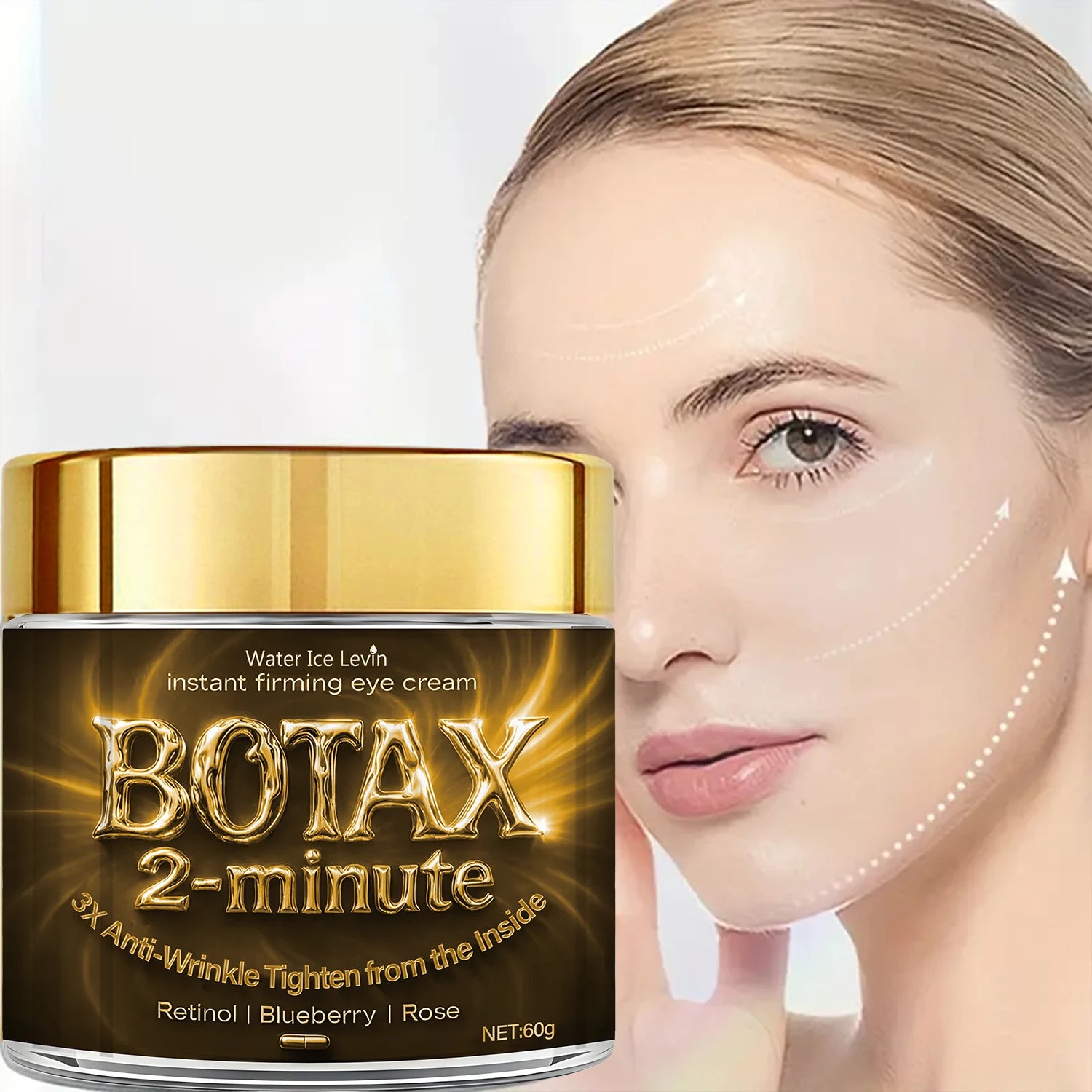 Instant Firming Face Cream Anti-Wrinkle Retinol Moisturizer 60g - 4