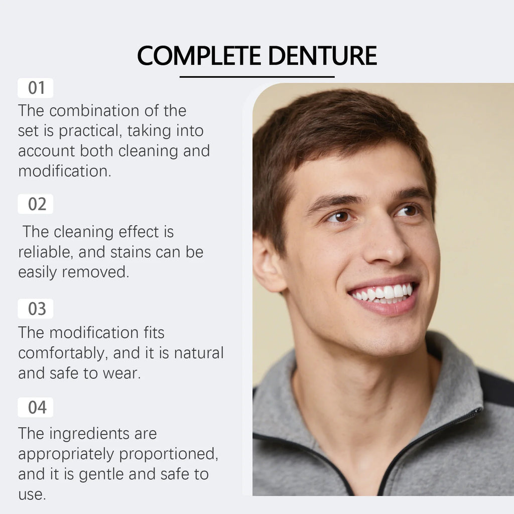 Cosmetic Denture Kit for Missing or Stained Teeth