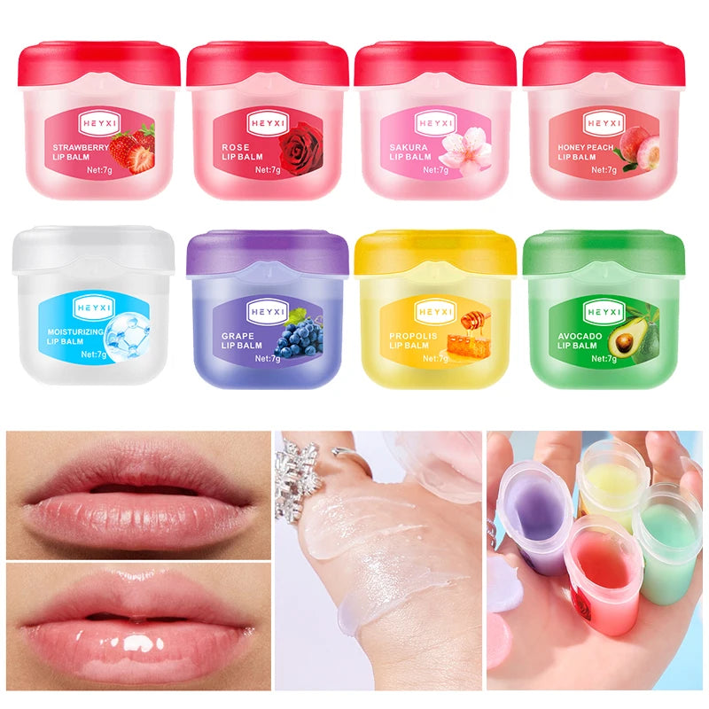 8 Piece Fruity Lip Balm Set Moisturizing Daily Lip Care - 3